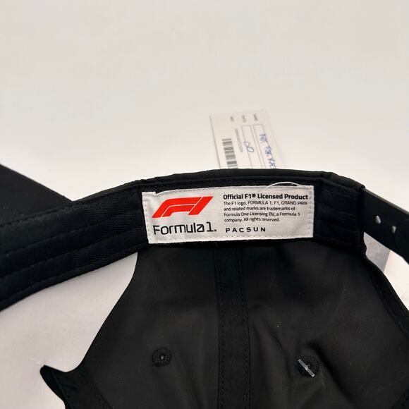 New Wildside X Formula 1 Yohji Yamamoto Embroidered Snapback Hat Black Unisex - Picture 6 of 12